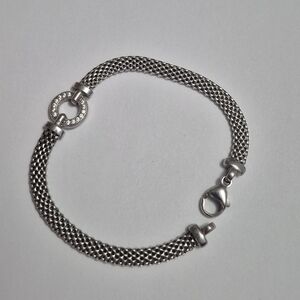 Chic Silver Mesh Bracelet